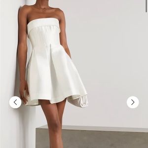 Alex Perry Elyse strapless silk-faille mini dress